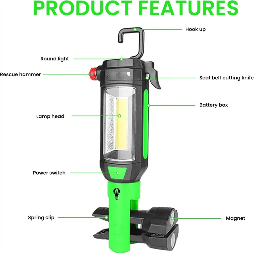 9-in-1 Emergency Car Tool Kit (Includes LED Flashlight) (Batteries Included)