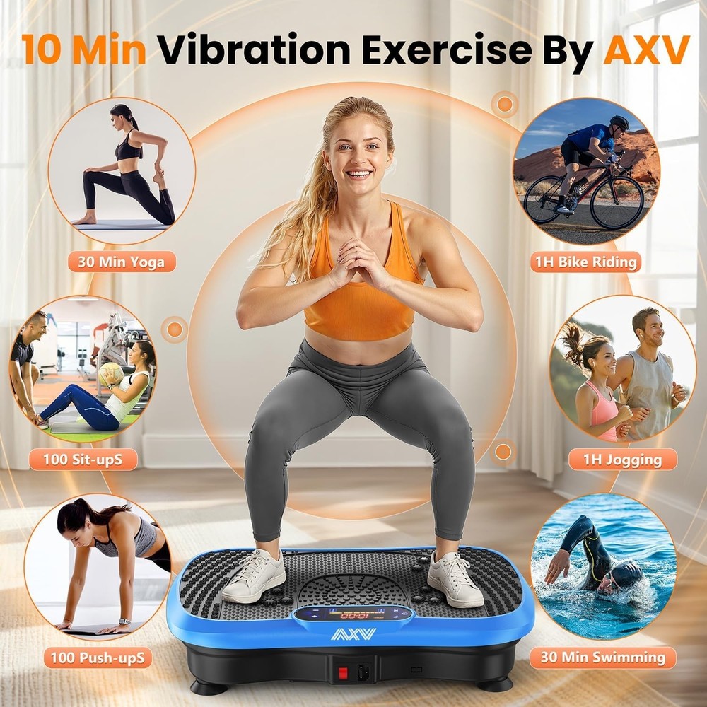 AXV Body Shaker: Bluetooth-Enabled Vibration Platform for Quick Workouts