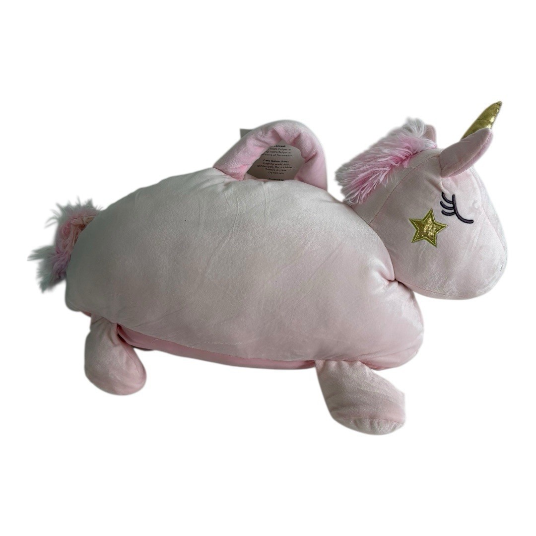 Comfort Bay Plush Pink UNICORN Kids Sleeping Bag Slumber Bag 49" x 29" NEW