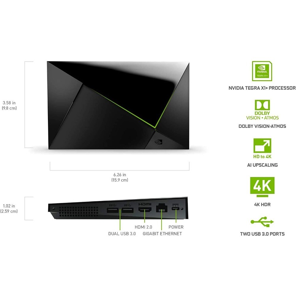 NVIDIA Shield Android TV Pro | 4K HDR Streaming Media Player High Performance