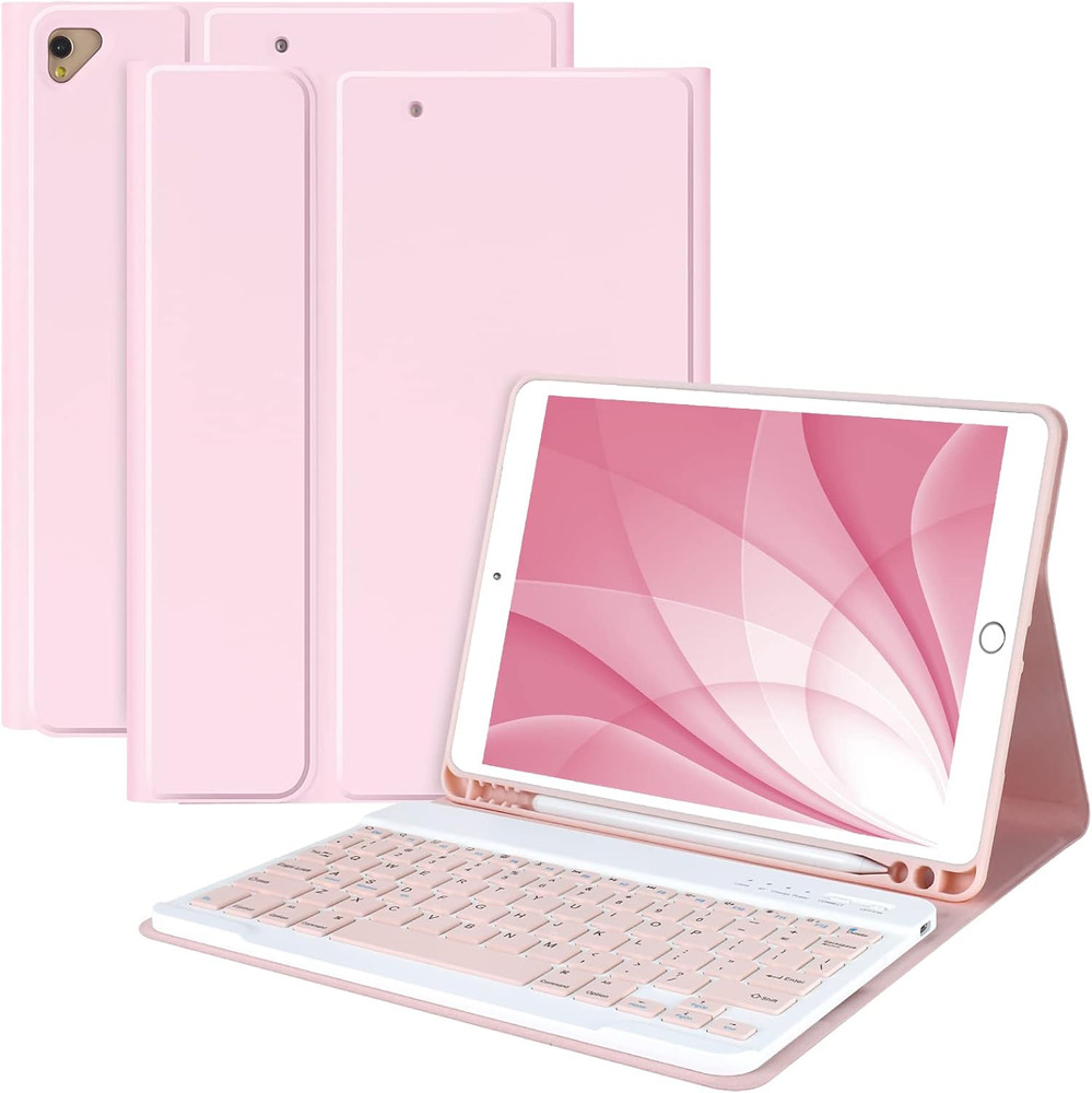 Keyboard Case for Ipad 10.2" 9Th 8Th 7Th Generation, with Detachable Bluetooth a