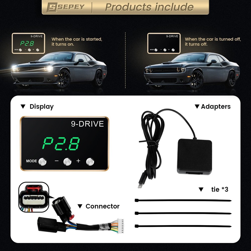 Throttle Response Controller 9 Drive Modes Smart Accelerator For Ford Land-Rover