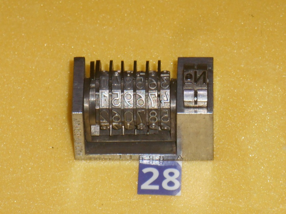 KEY | letterpress numbering machine | 28