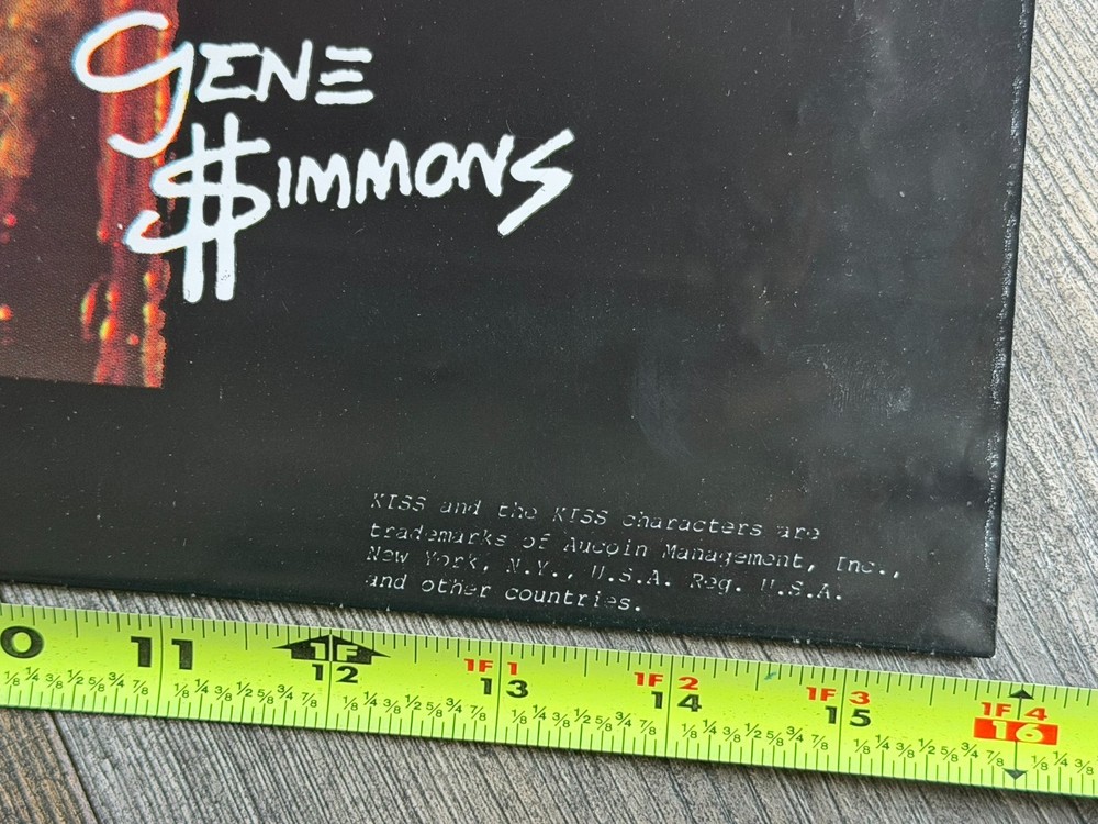 KISS Shopping Bag GENE SIMMONS Unmasked Tour Australia 1980 Vintage Kiss Aucoin