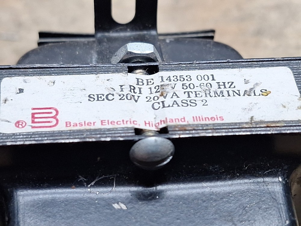 2pc Basler Electric Transformers Tested