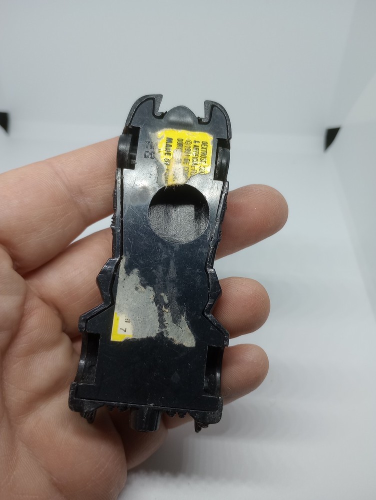 1991 Batman Returns Black Batmobile Candy Dispenser Plastic Toy missing whees