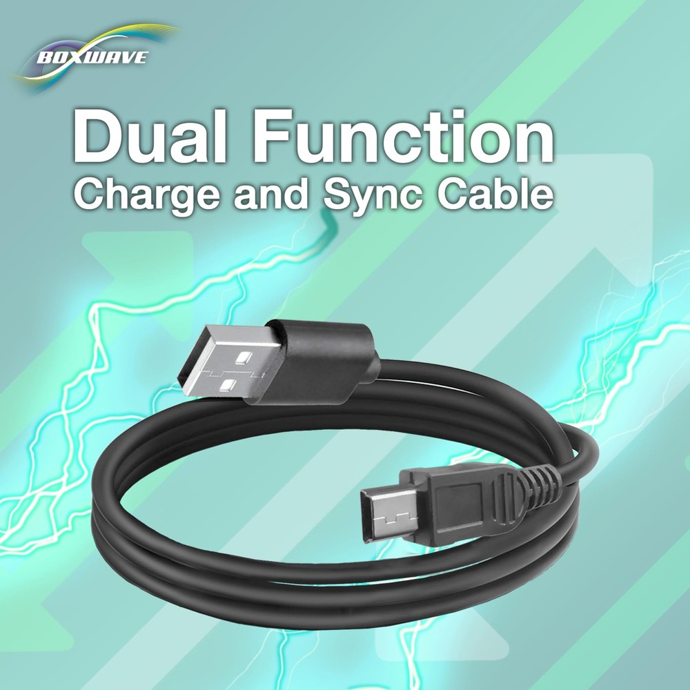 BoxWave Cable Compatible with Minolta MN5Z - DirectSync Cable, Durable Black