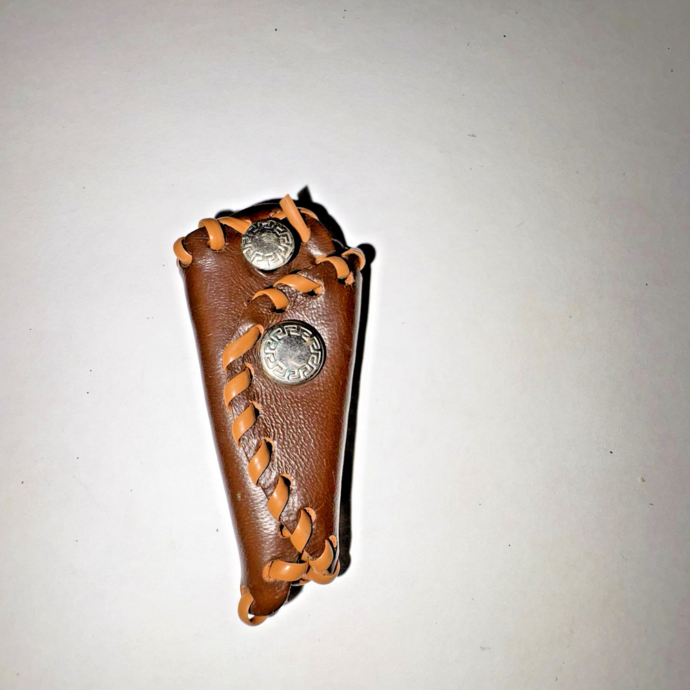 Vintage Holster Shape Leather Key Case Key  Chain Holder