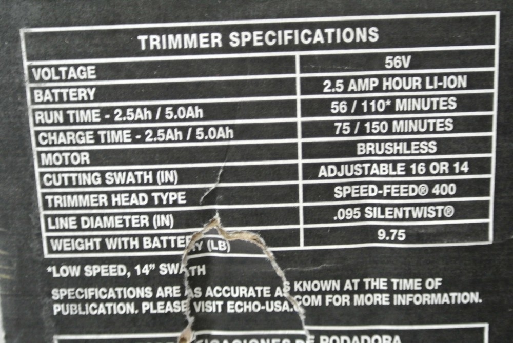 Echo DCP-BVRVS1 eForce Trimmer & Blower Combo Kit TOOLS ONLY