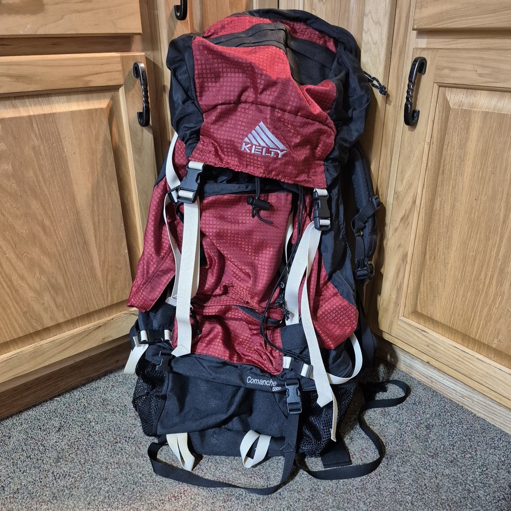 Kelty Comanche 5500 Hiking Backpack Red Black Internal Frame
