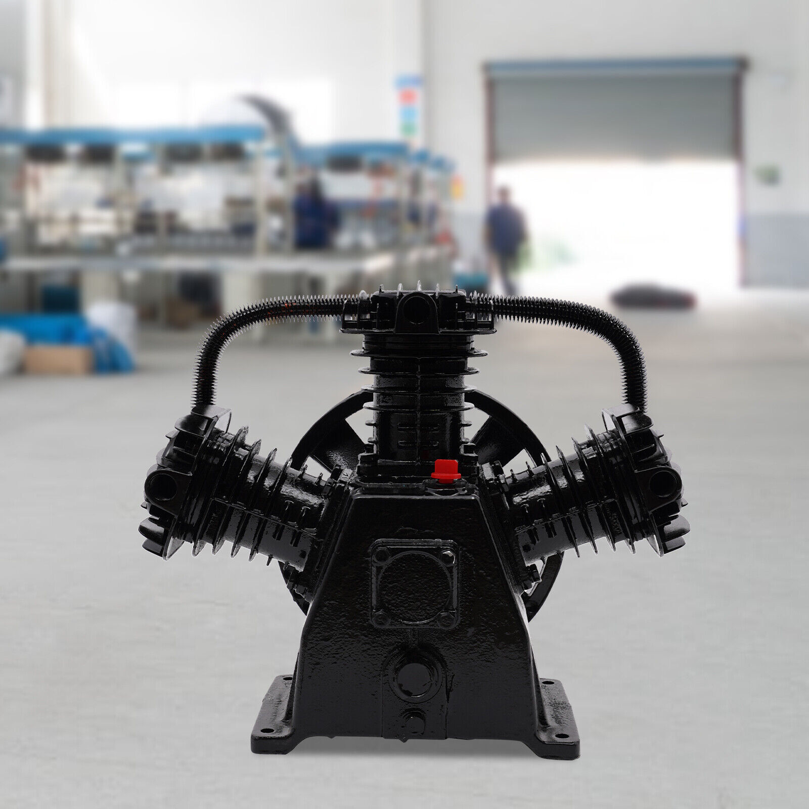 4HP Single-Stage Inline-Twin Replacement Air Compressor Pump 3 Cylinder Head