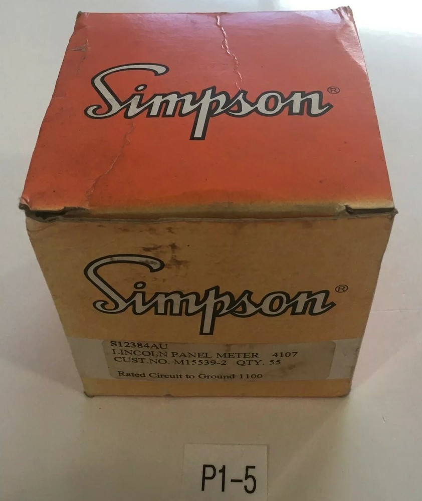 SIMPSON LINCOLN PANEL METER S12384AU Lincoln Panel Meter 4107 + *Warranty*