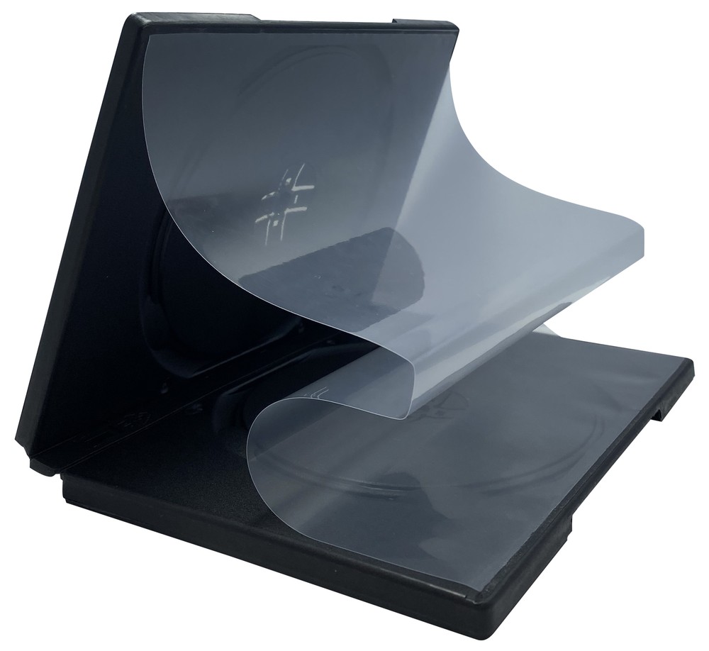100 STANDARD Black Quad 4 Disc DVD Cases & 100 Matte Inserts