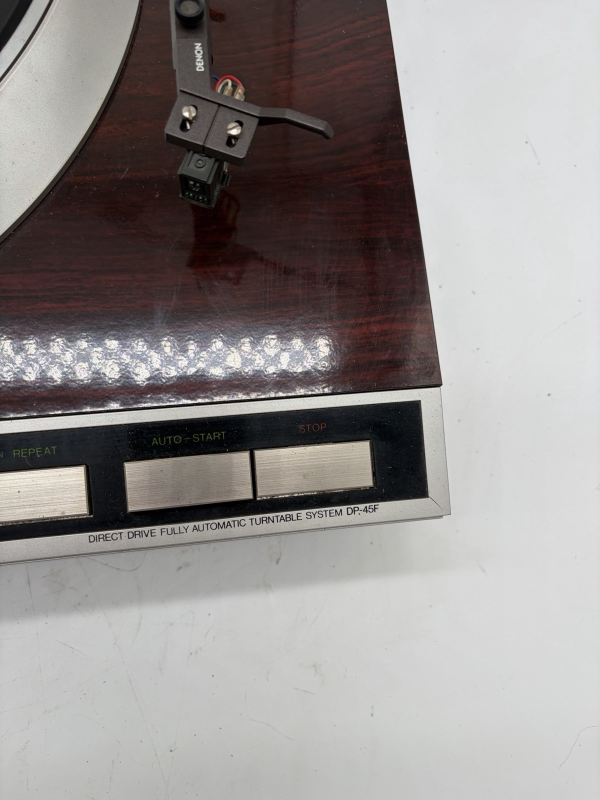 Denon DP-45F Direct Drive Fully Automatic Turntable Dynamic Servo Tracer Brown