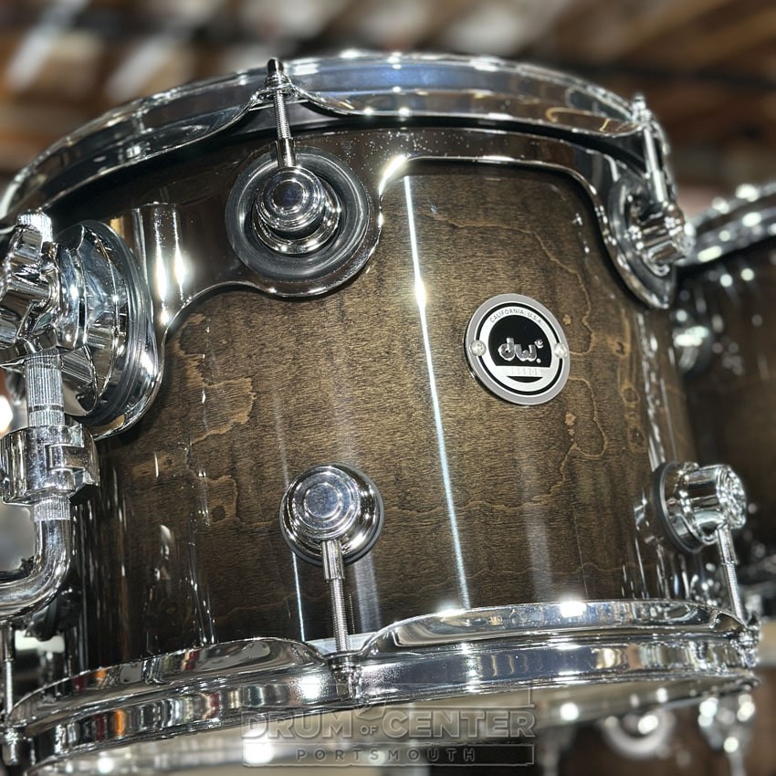 DW DWe 5pc Complete Electronic/Acoustic Drum Set Curly Maple Burst