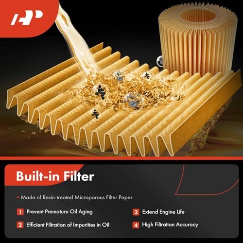 Engine Oil Filter Housing Adapter Assembly [with Gasket Kit] Compatible with