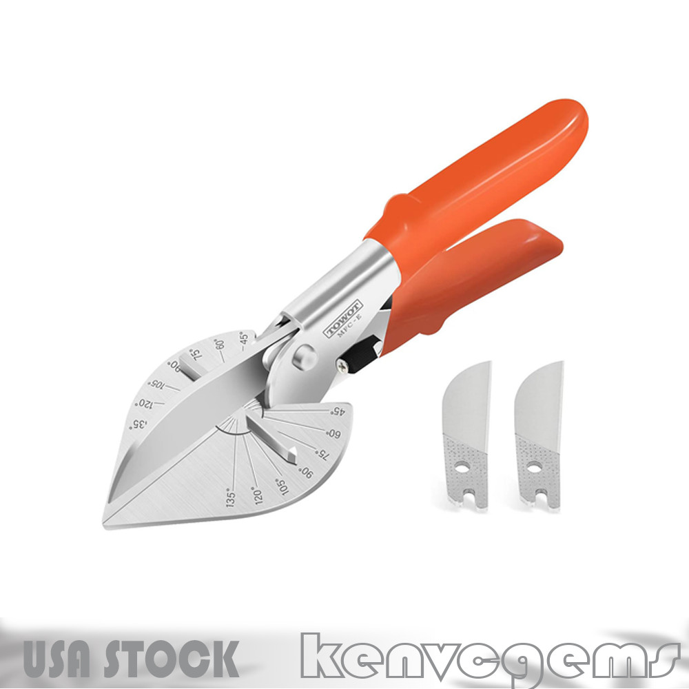 Sharp Multi Angle Miter Shear Cutter, Adjustable at 45° to 135° W/Safety Lock