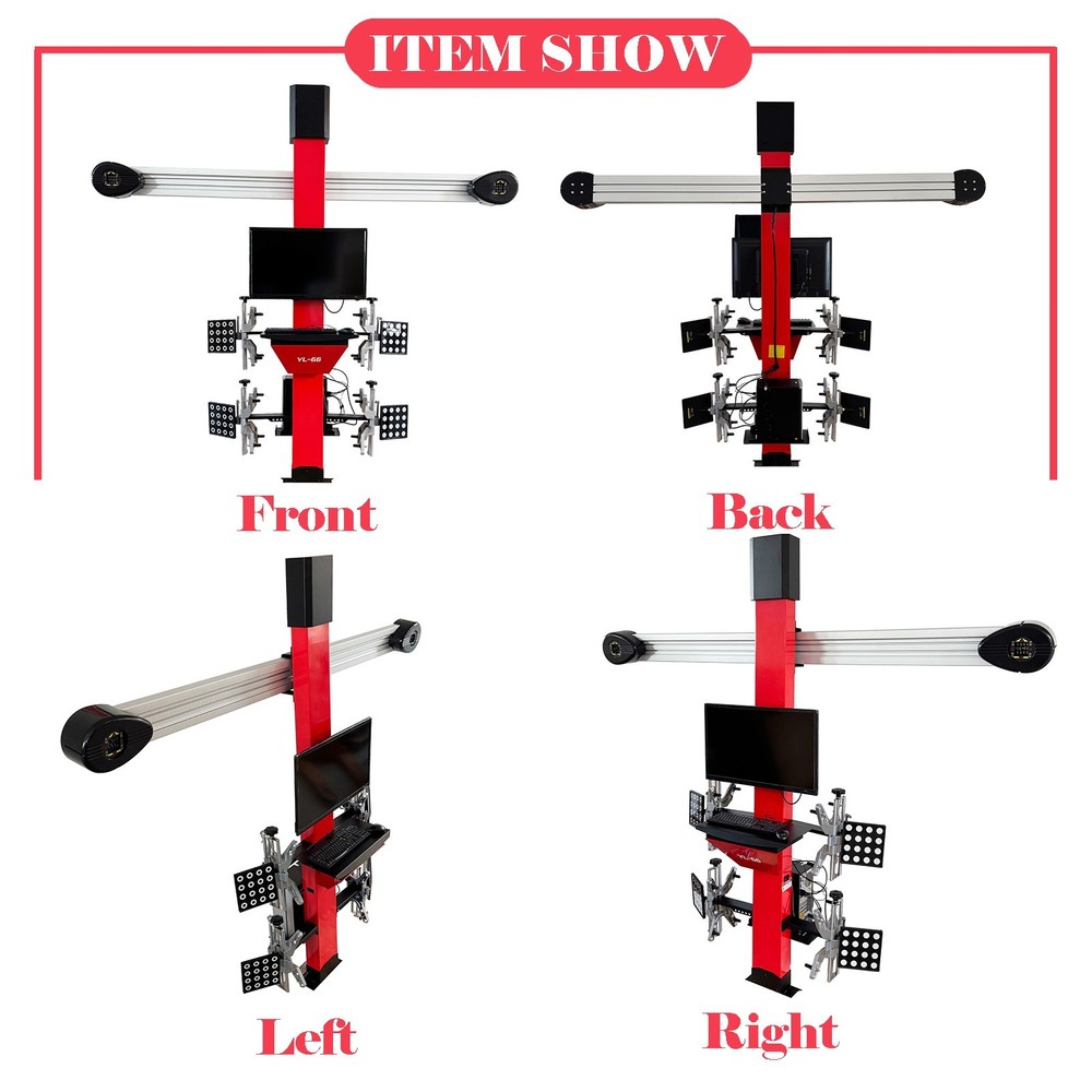 110V Automobiles 3D Automatic Tracking Four-Wheel Alignment Instrument