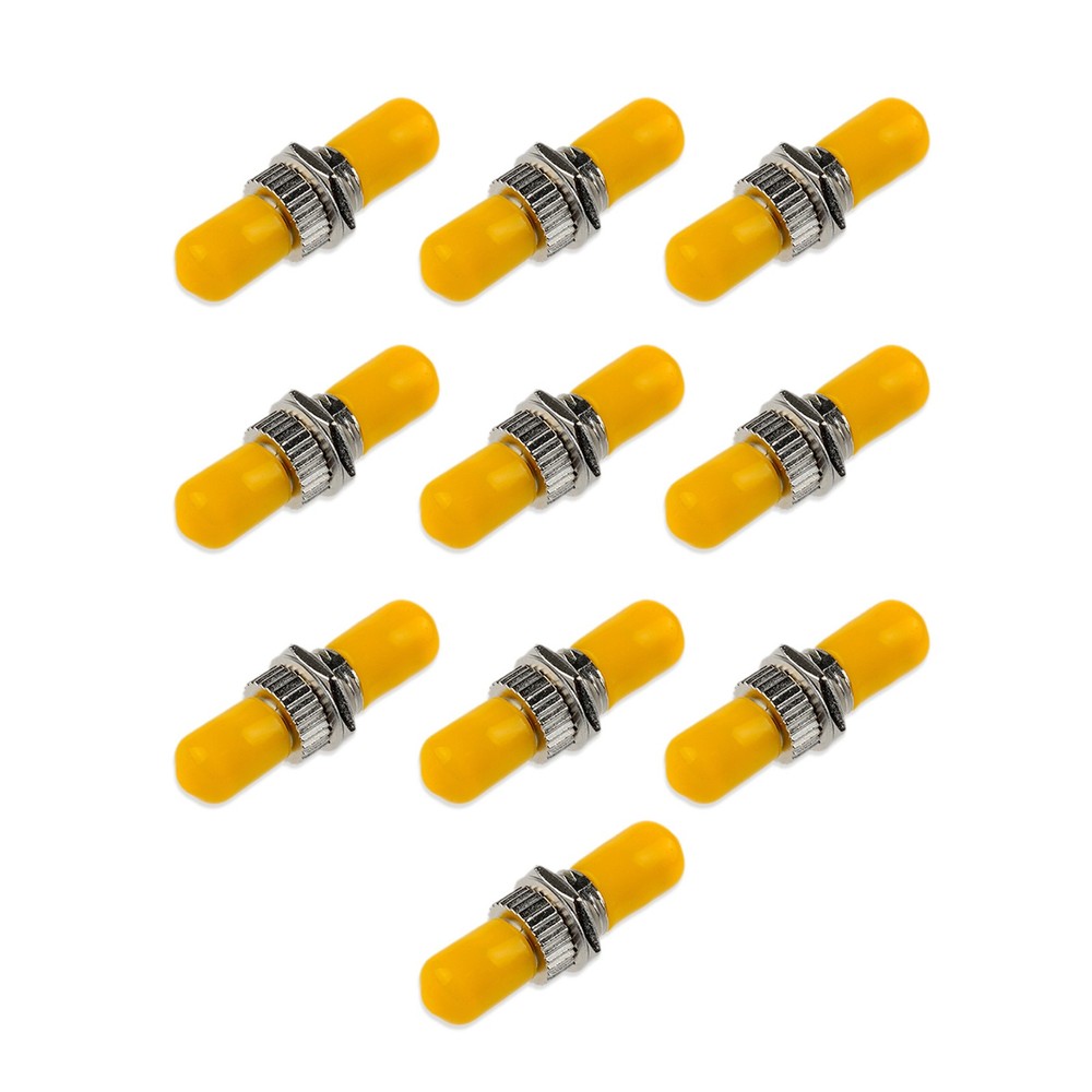 10 Pack Fiber Optic Adaptor ST to ST Singlemode Single Cable Connector Coupler D