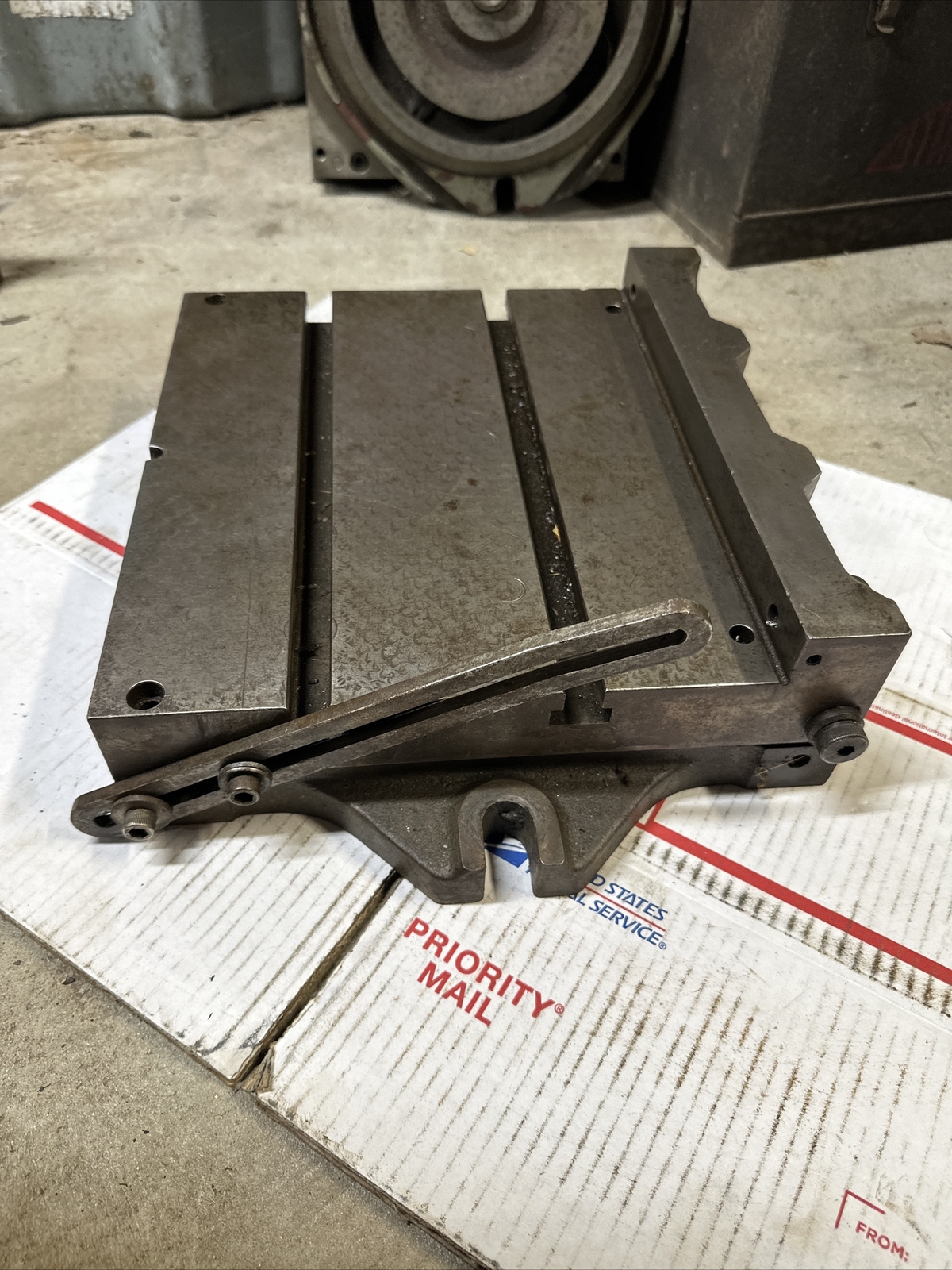 Bridgeport Milling Machine Sine Table Tilting Angle Plate Setup Block Machinist