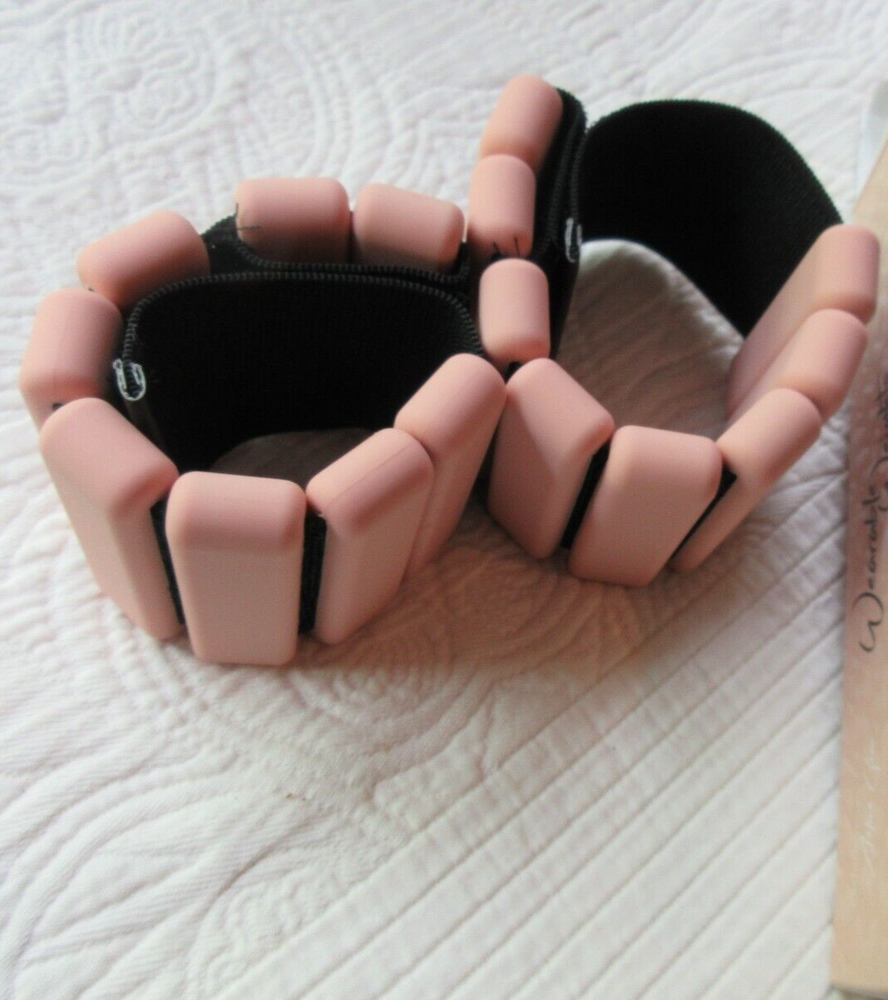 JESSICA SIMPSON WEARABLE WEIGHTS PINK 1 lb. PER WEIGHT ANKLE ARM ADJUSTABLE SOF