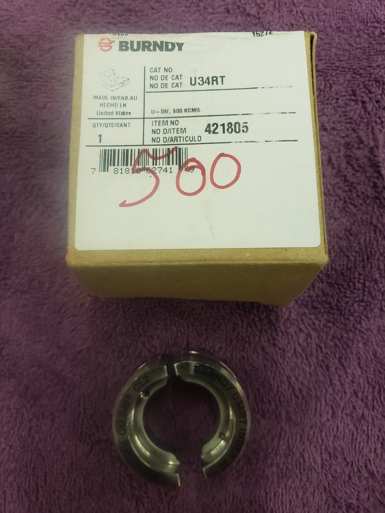 Burndy U34rt Type U Crimping Die
