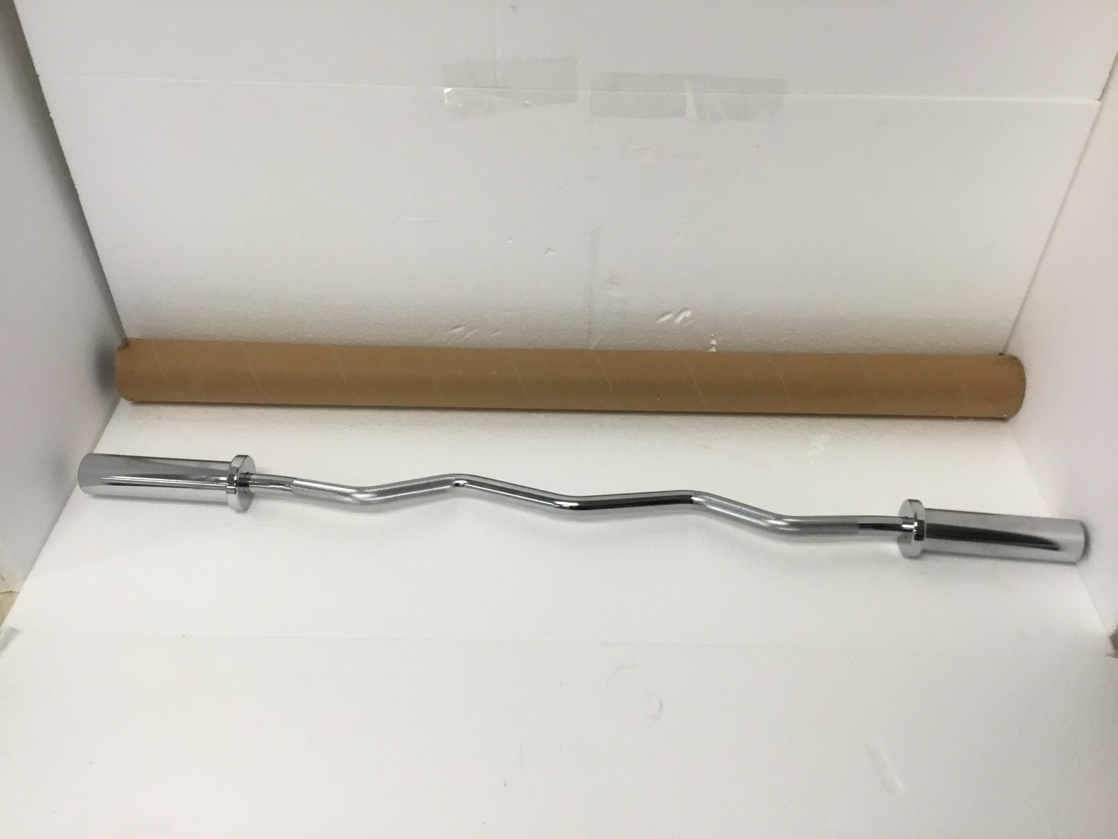 NEW Range Fitness 47" Olympic EZ Curl Bar 2" Sleeves 17 lb FREE SHIPPING QTY