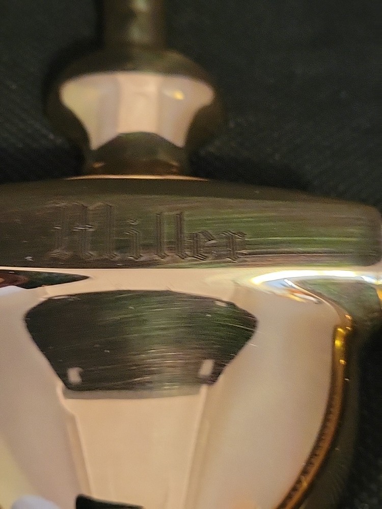Classic Polished Solid Brass Door Knocker Engraved "Miller"