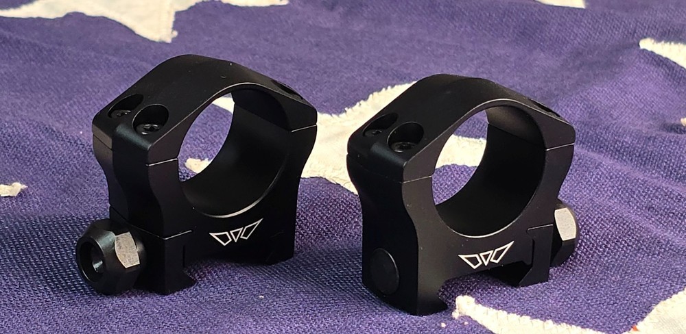 Warne Mountain Tech 1 inch, Low Matte Rings 7200M