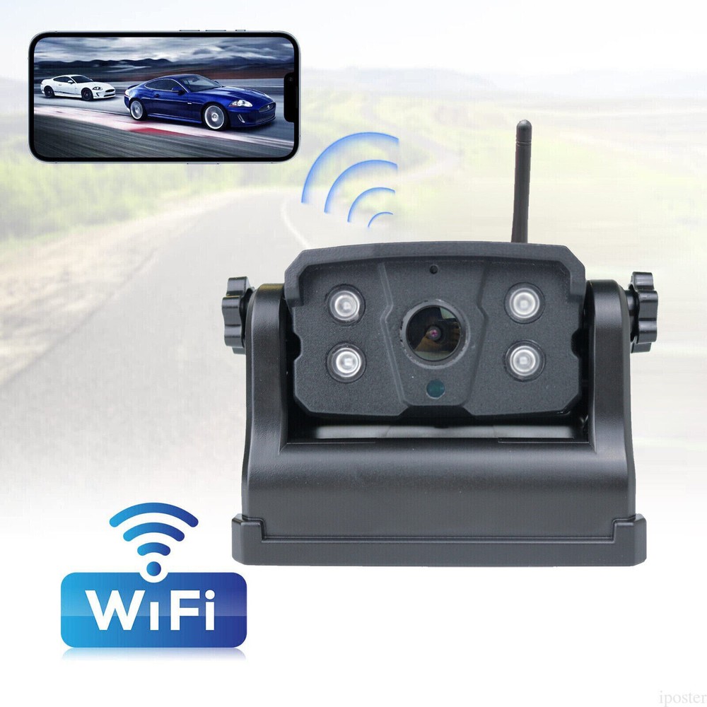WiFi Backup Camera Magnetic Base Battery Powered Sonix App HD For iPhone/Android
