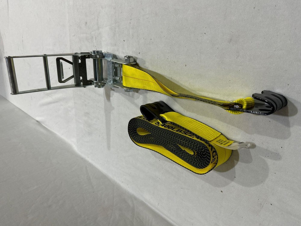 3”X30’ Ratchet Strap with Flat Hook 2 Pack