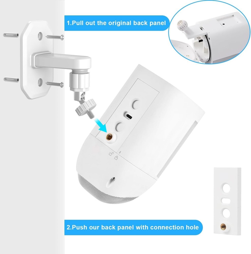 Sturdy 2-Pack Wall Mount for Ring Spotlight Cams - Easy Install & Build