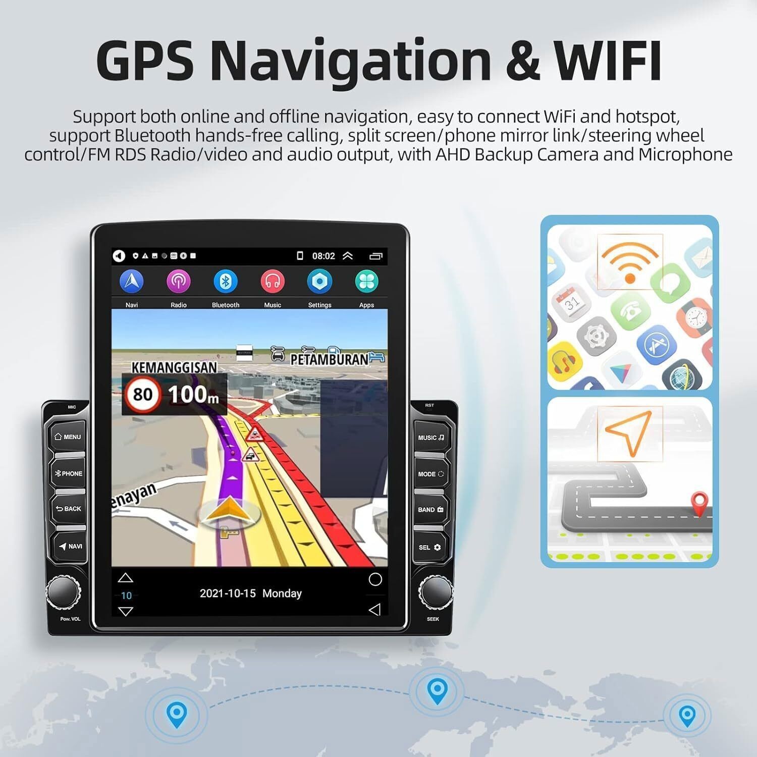 For 2007-2013 Toyota Tundra Sequoia Apple CarPlay Android Radio Stereo DSP AHD