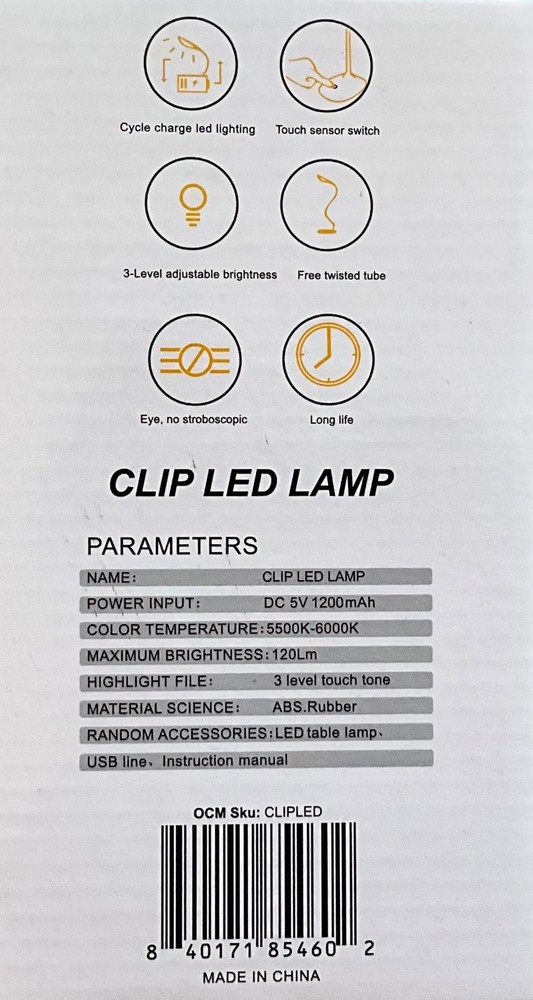 CLIP LED PROTECT LIGHT USB from Dormify