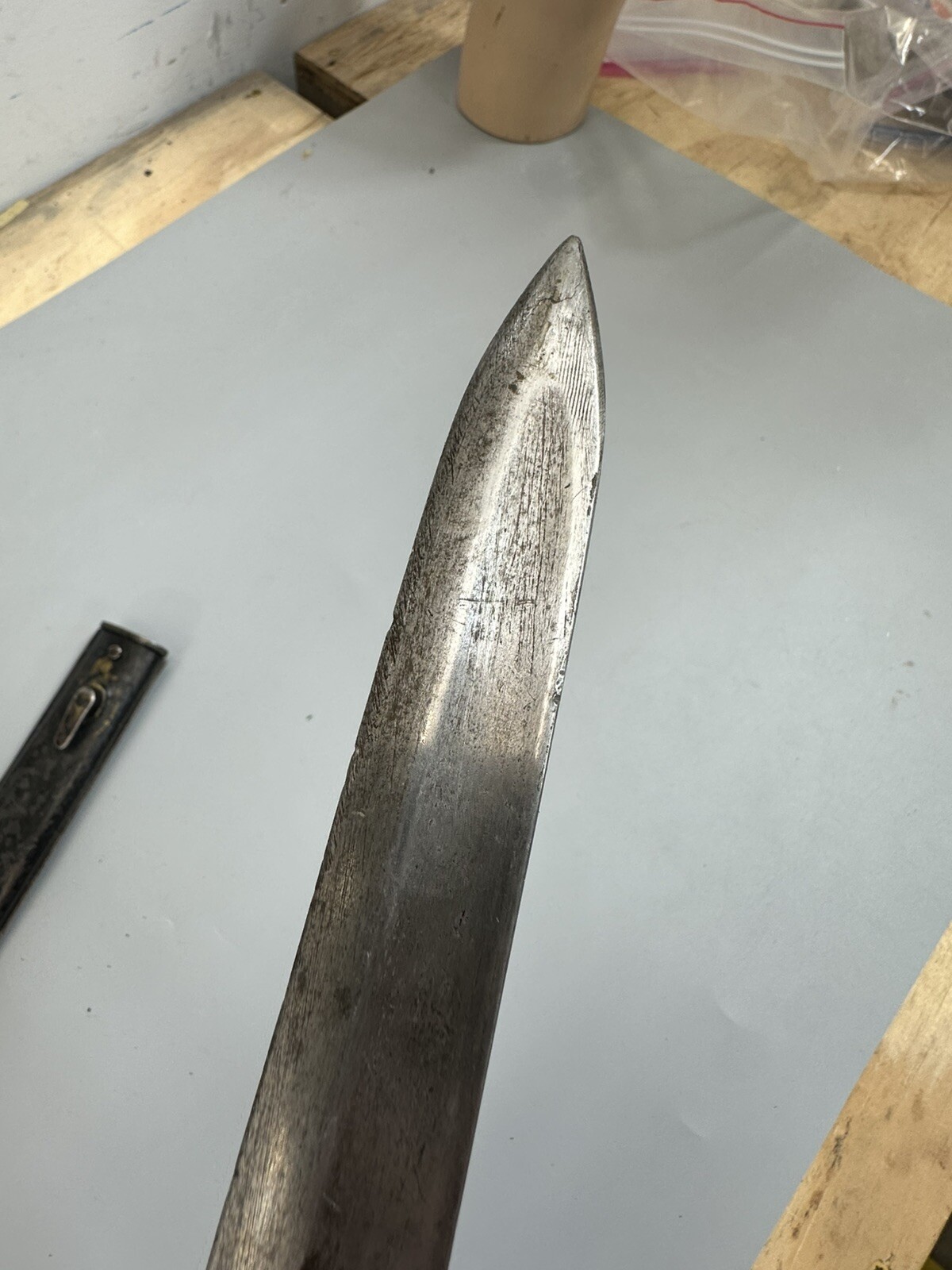 WWI German Made Turkish M1903 Mauser Rifle M1916 Ersatz Bayonet & Scabbard/p14