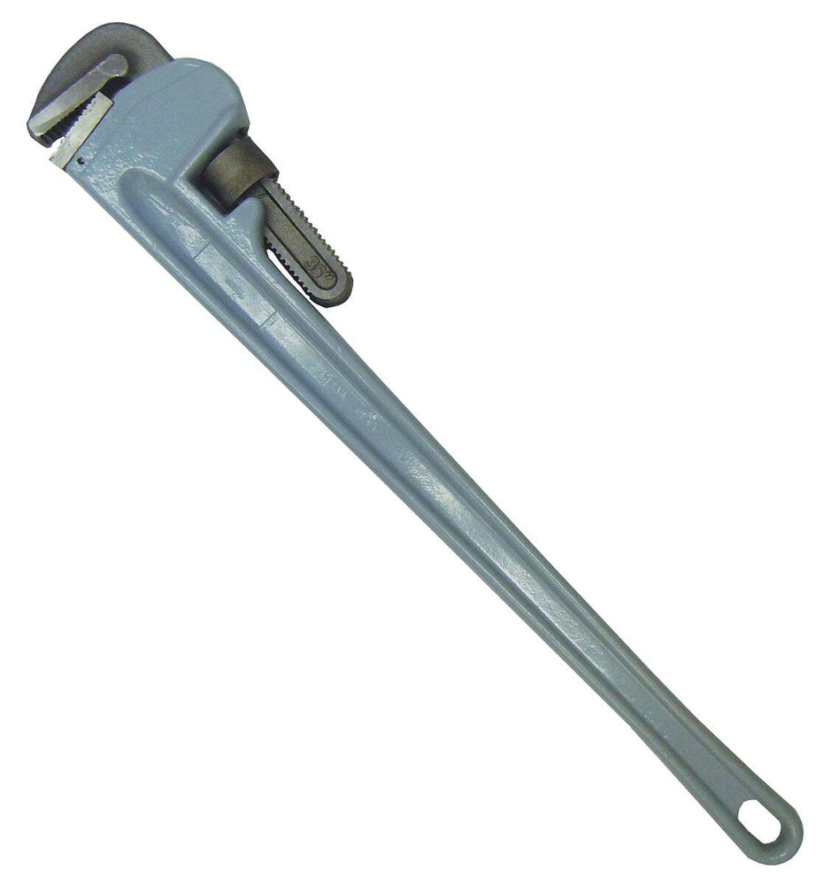 36" Aluminum Pipe Wrench Rust Proof, Reduced Weight