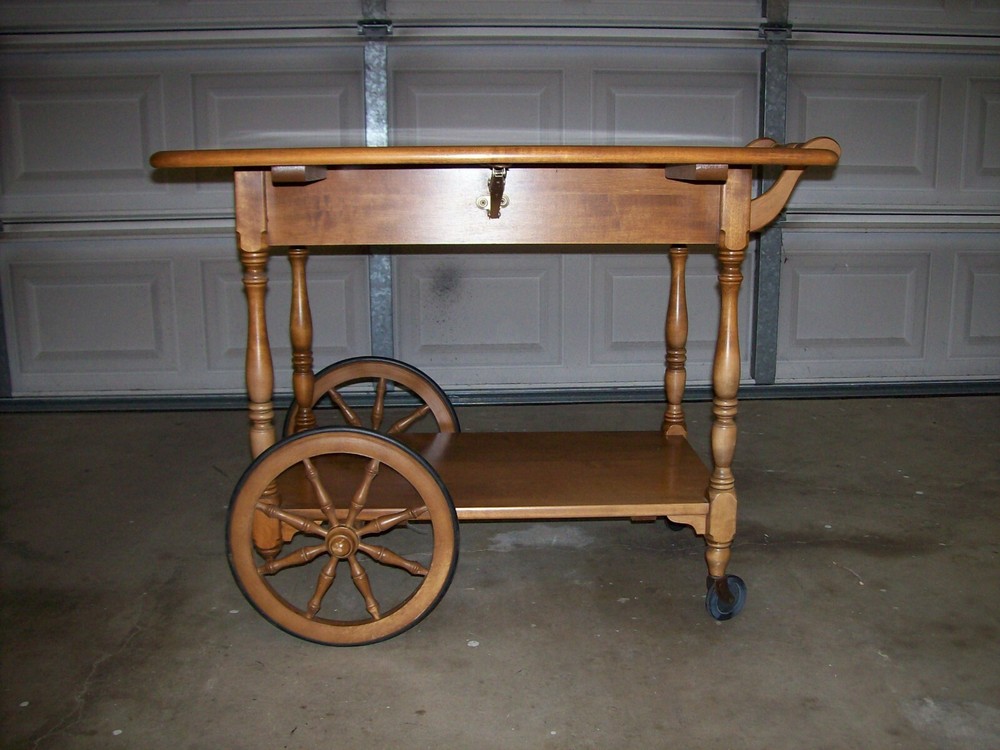 Ethan Allen Maple Tea Cart