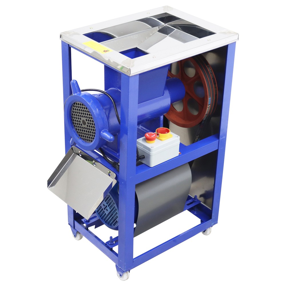 Fish Chicken Bones Crusher Feed Processer Meat Grinder w/2 Cutters Kitchen