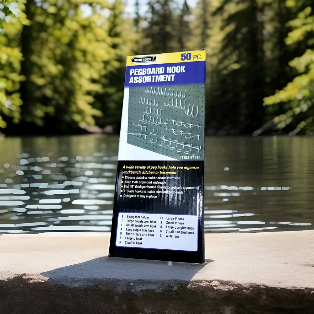 STORE HOUSE Pegboard Hook Kit, 50 Piece