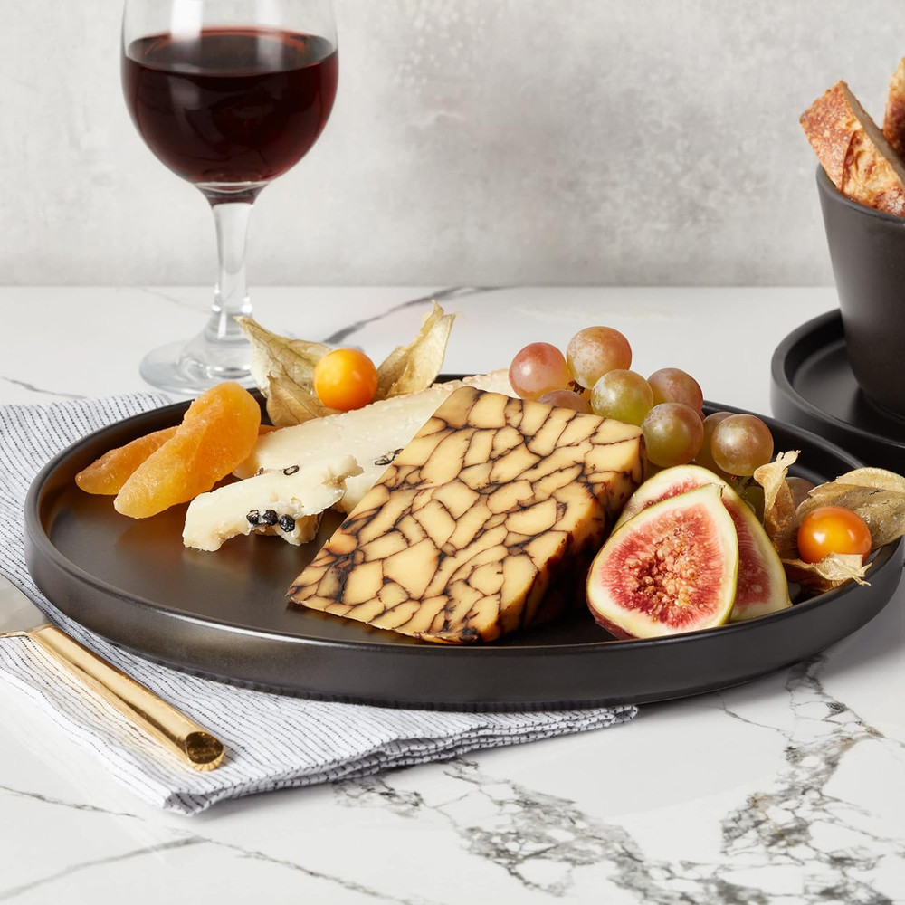 Stone Lain Celina Stoneware 16 Piece Modern Dinnerware Set, Plates