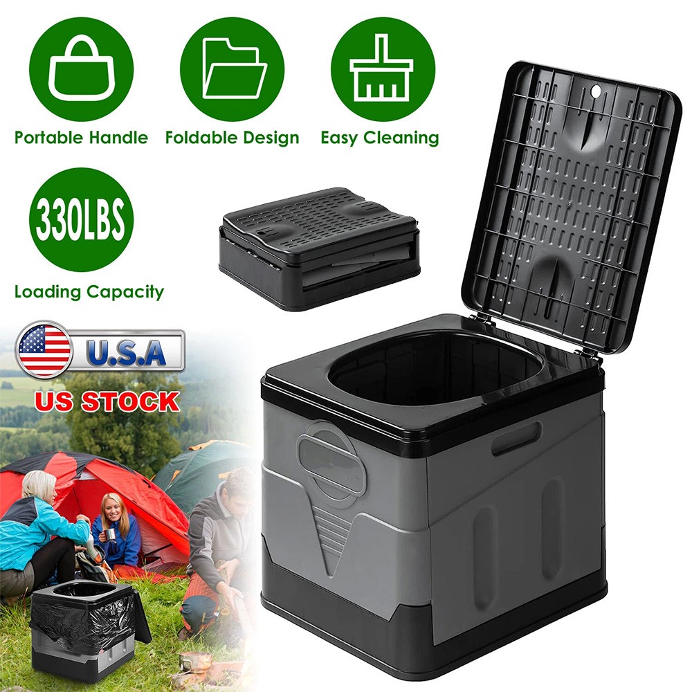20L Portable Folding Toilet Car Outdoor Travel Potty for Camping Hiking Beach