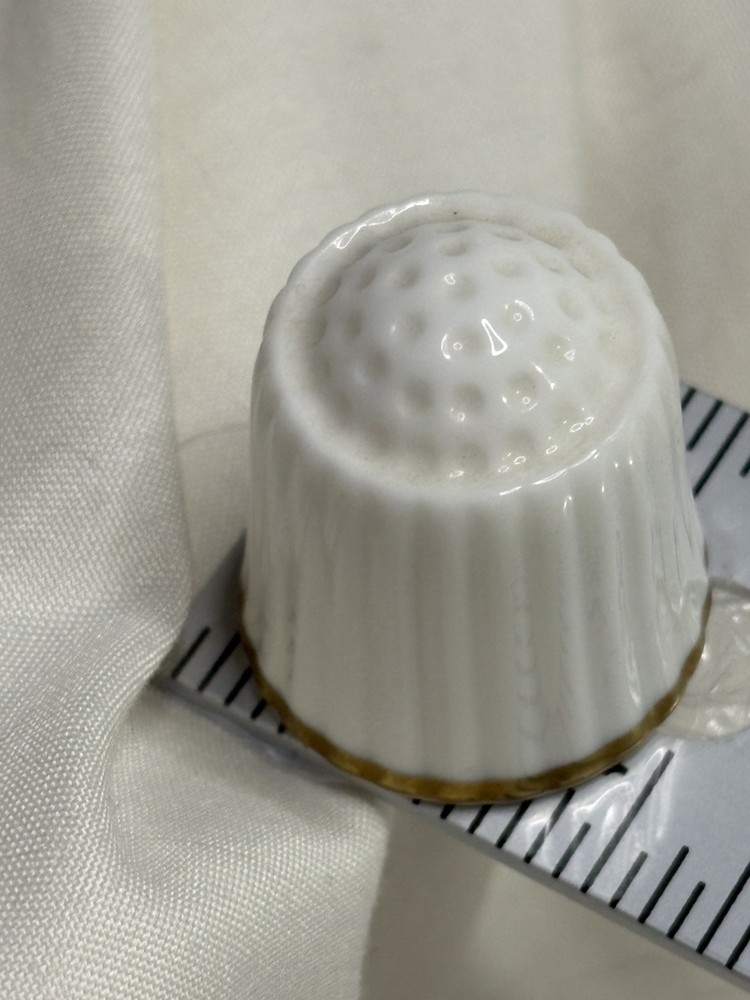 Vintage Noritake Studio Collection Bone China Thimble White