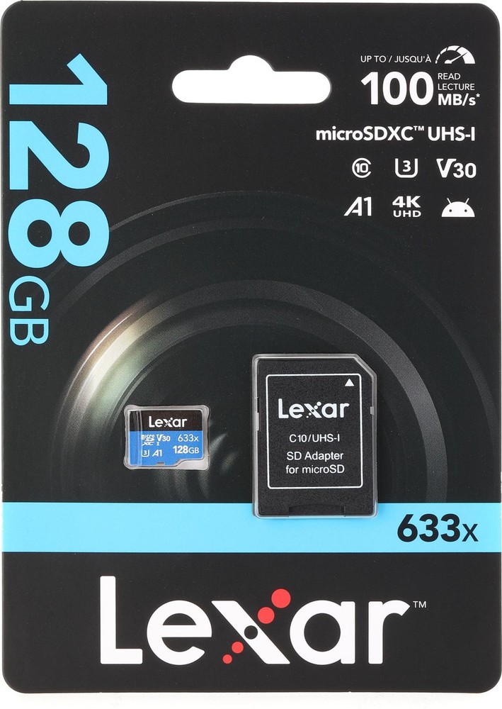 Lexar LSDMI128BBNL633A (3-pack) Bundle