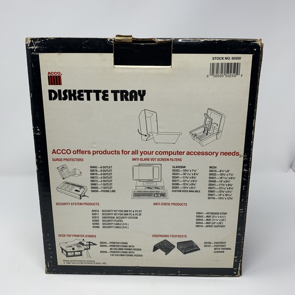 Vtg - Acco - Diskette Tray - 3.5''