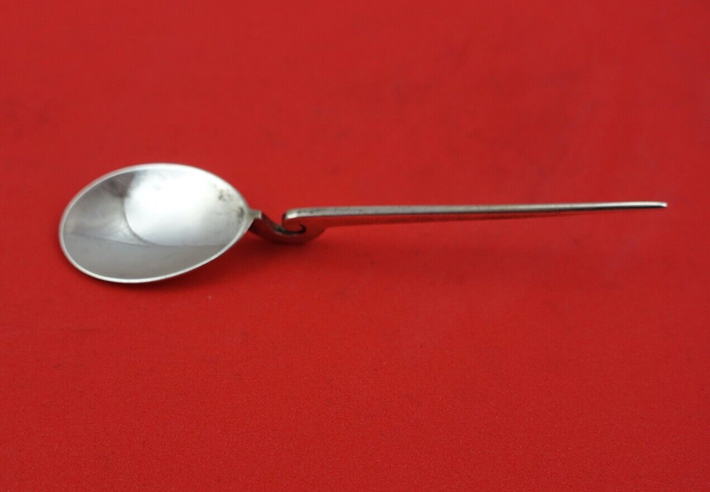 Pattern Unknown by C J Vander Sterling Silver Cockle / Snail Spoon 4 1/4"