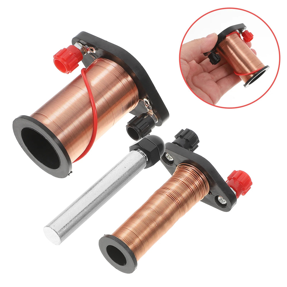 1 Set Copper Coils Induction Solenoid Physics Experiment Kit Teaching Demonstrat