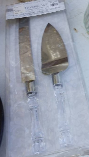 Wedding Cake Knife and Server Set