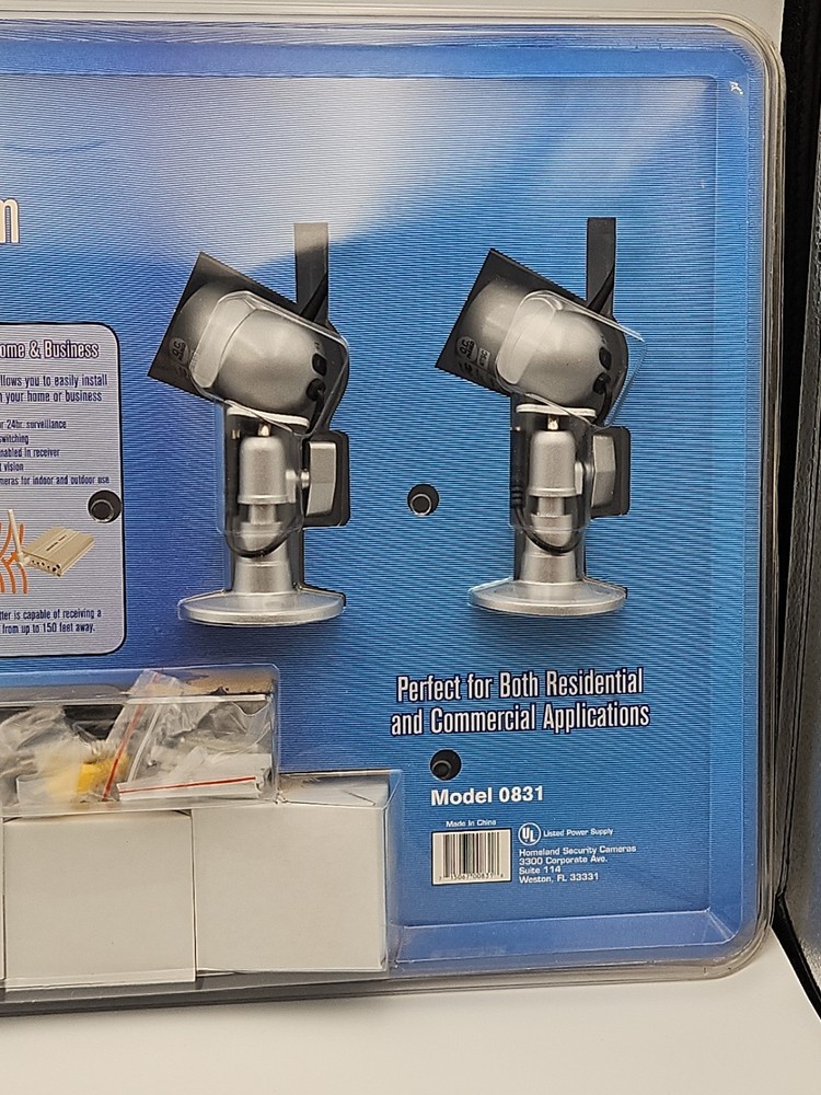 Homeland Security Cameras Wireless Security System 2.4GHz Model 0831