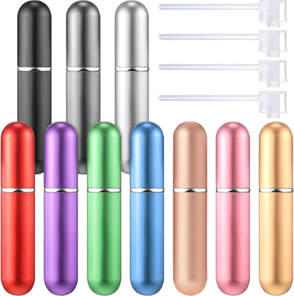10 Pcs Refillable Perfume Atomizer Perfume Bottle Travel Bulk Portable Mini 5 Ml