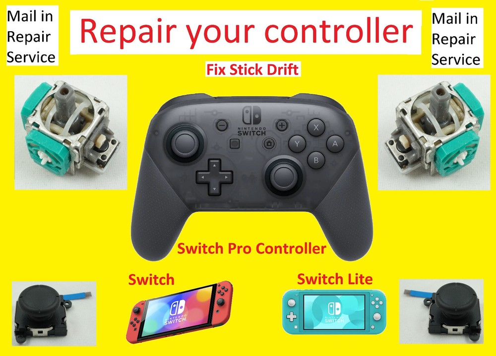 Repair Service - Fix Your Switch Pro Controller, Console, Joystick Drift